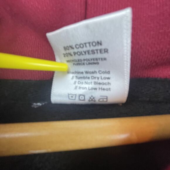 Beautiful Bastard Unhinged Hoodie 3XL Red Black Distressed Thrashed Punk - Picture 6 of 7